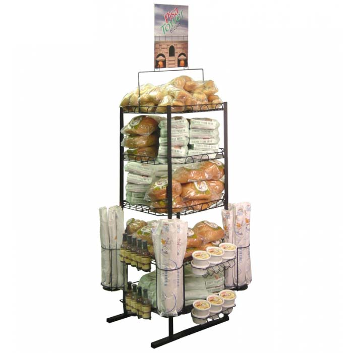 Metal Portable Basket Baguettes Shop Bread And Bakery Display Units (1)