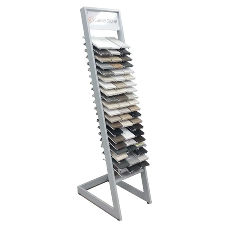 Particular Shape Gray Metal Floor Ceramic Tile Display Racks (1)