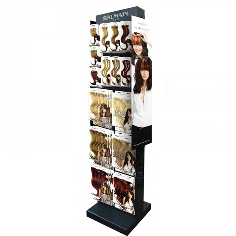 Pegboard Hair Display Shelves, Hook Extension Hair Salon Display Shelf (6)