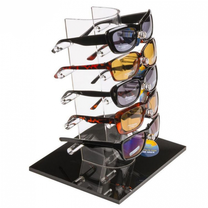 Popular Counter Top Transparent Acrylic Sunglass Display Holder Rack (1)