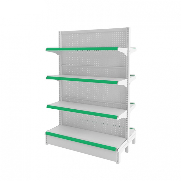 Pretty 2-Side White Metal Pegboard Shop Display Racks For Vendors (1)