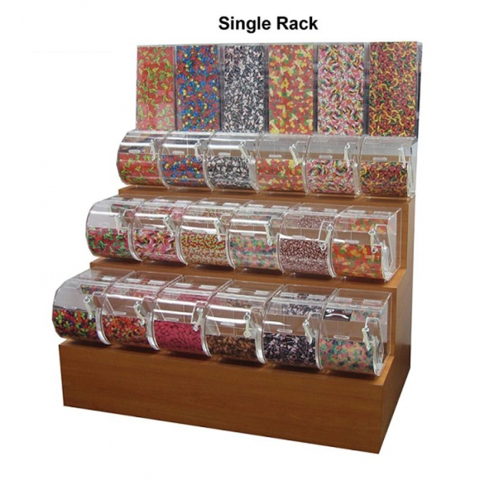 Quality Assured Candy Plexiglass Display Floor Creative Concession Candy Display Rack (4)