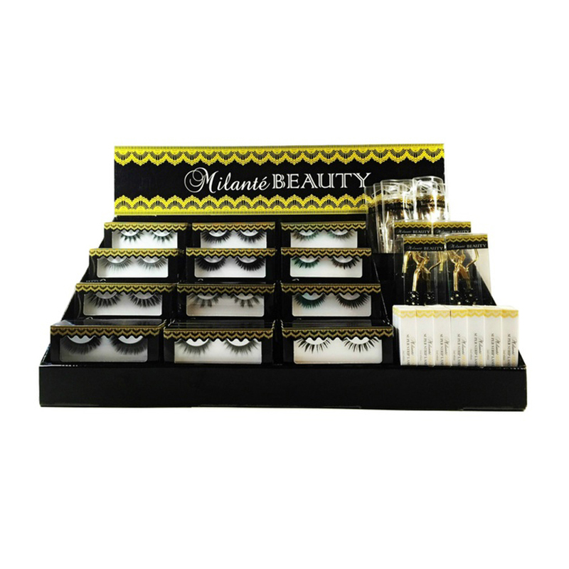 Retail Acrylic Cosmetics Shop Eyelash Box Makeup Mac Cosmetic Organizer Display Counter Rack (3)