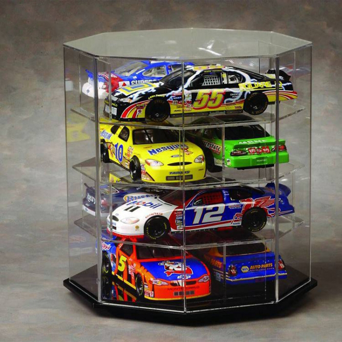 Rotating Countertop Transparent Acrylic Hot Toy Display Case (1)