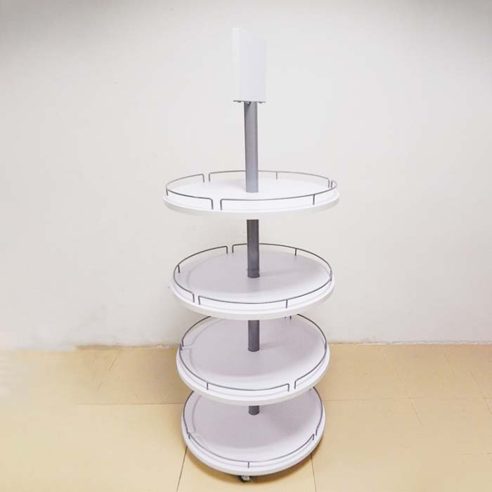 Rotating Supermarket Retail Store Can Snack Food Honey Display Stand (1)