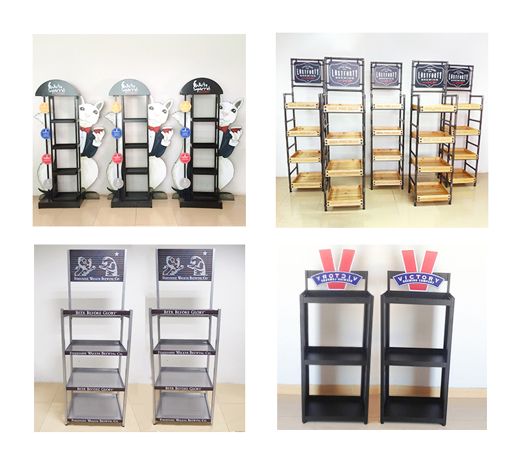 Rotating Supermarket Retail Store Can Snack Food Honey Display Stand (4)