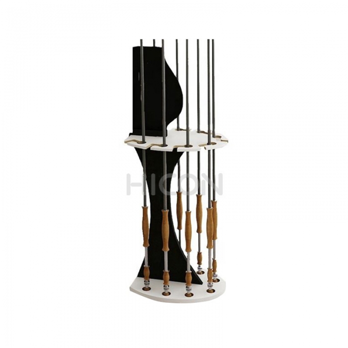 China Round Fishing Rod And Reel Storage Holder Fishing Pole Rod Rack Stand  Manufacturer and Supplier