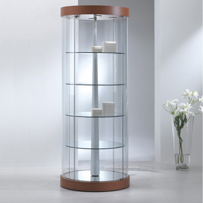 Sliding Door Glass Jewellery Display Cabinets With Lights For Collectibles (2)