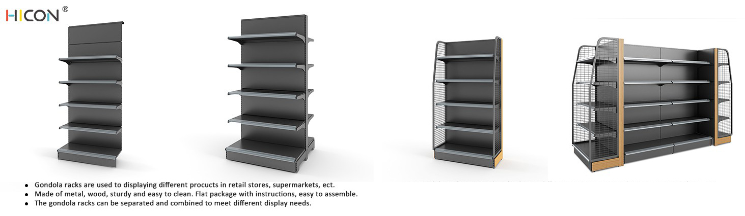 Standard 5-Layer Floor Black Metal Shop Racks And Shelving (3)