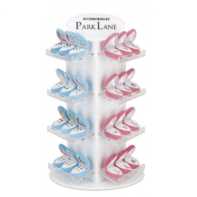 White Acrylic Floor Jewelry Display Holder Stand Supplies For Wholesale (1)