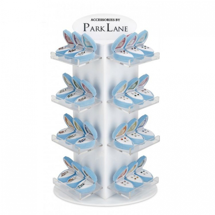 White Acrylic Floor Jewelry Display Holder Stand Supplies For Wholesale (2)