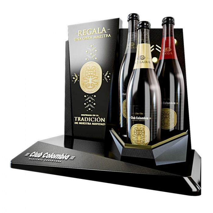 Wine Retail Store Display Design Showroom Custom Table Stand Modern Acrylic Wine Display Rack (1)