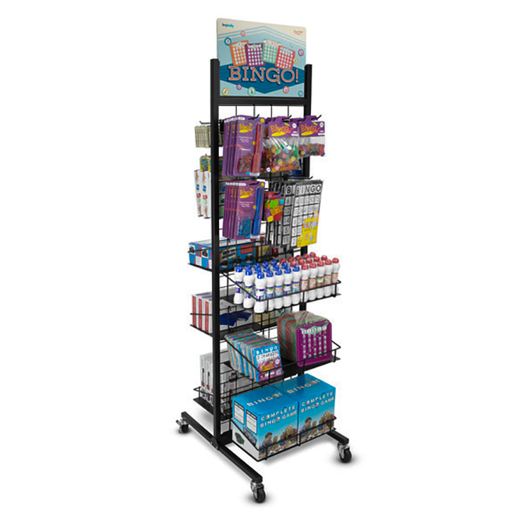 bingo display rack